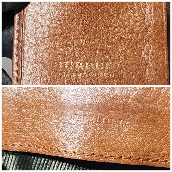Authentic BURBERRY Vintage Canvas House Check Buckle Wallet Brown/Beige - Picture 11 of 12